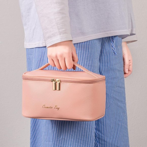 Women Light Green Small Cute Haze Blue Little Pouch Toiletry Makeup Organizer - Picture 8 of 9